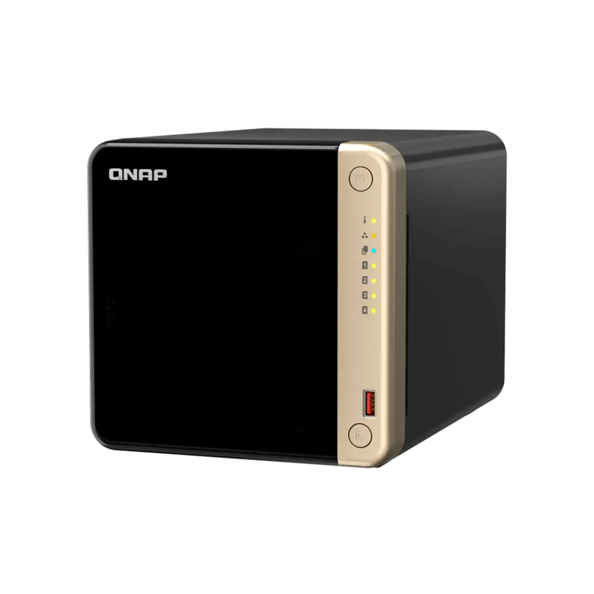 QNAP TS-464 4-Bay Desktop NAS Left- Zoom Image