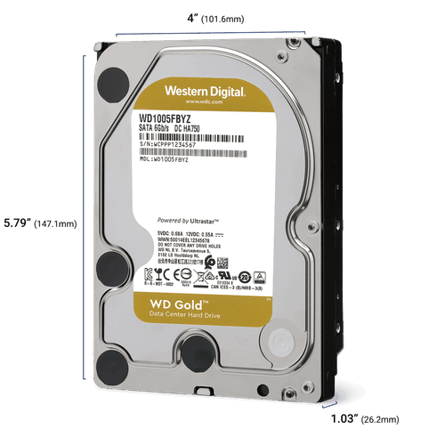WD GOLD Dimensions