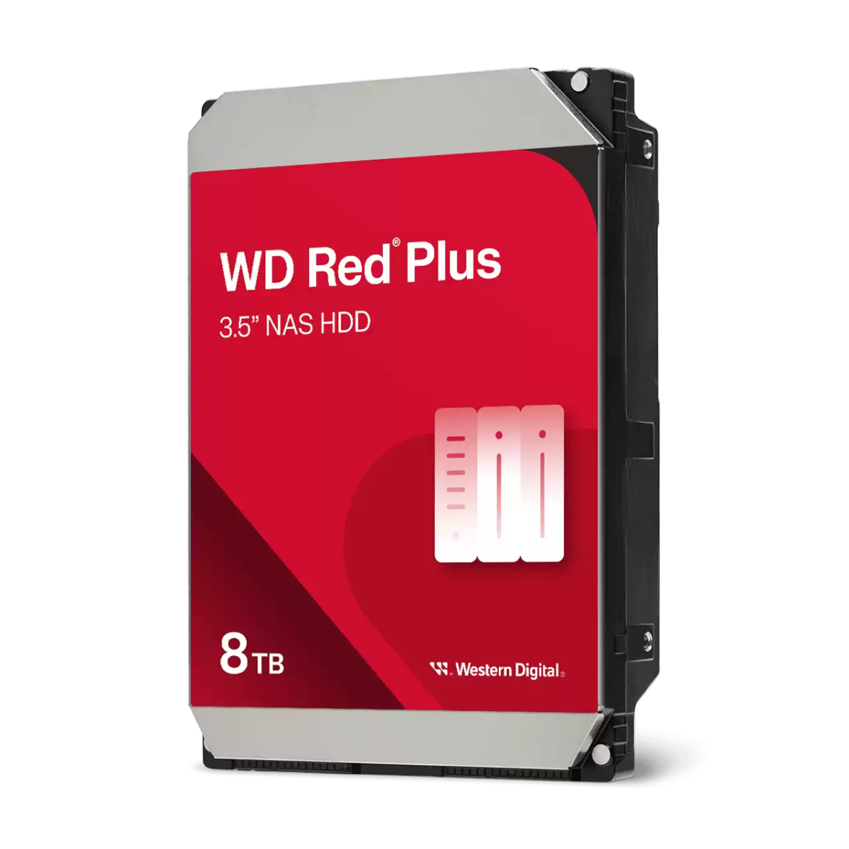 WD Red Plus Internal Network Attached Storage HDD 3.5 8TB- Zoom Image