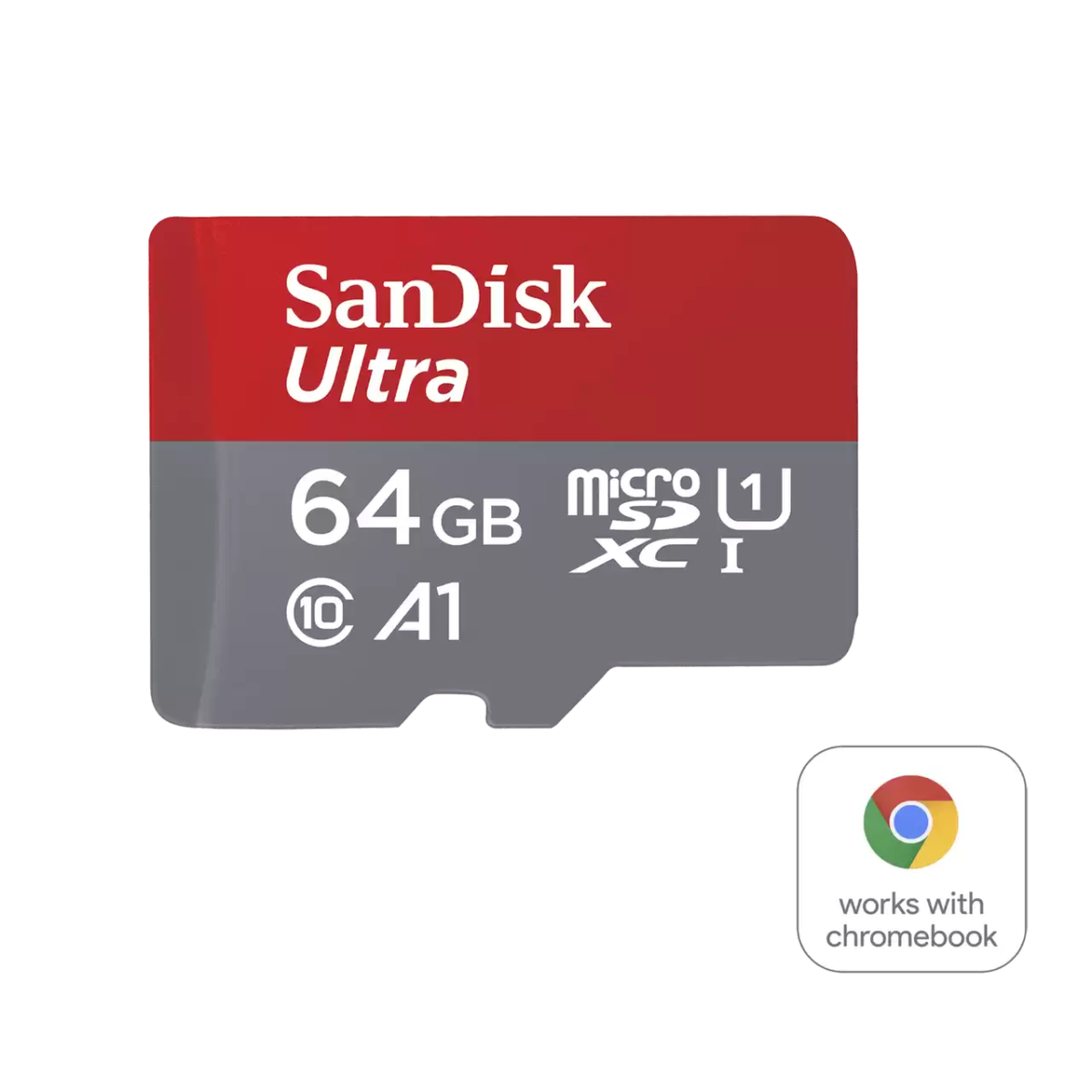 Ultra UHS I Chromebook microSD 64gb Front- Zoom Image