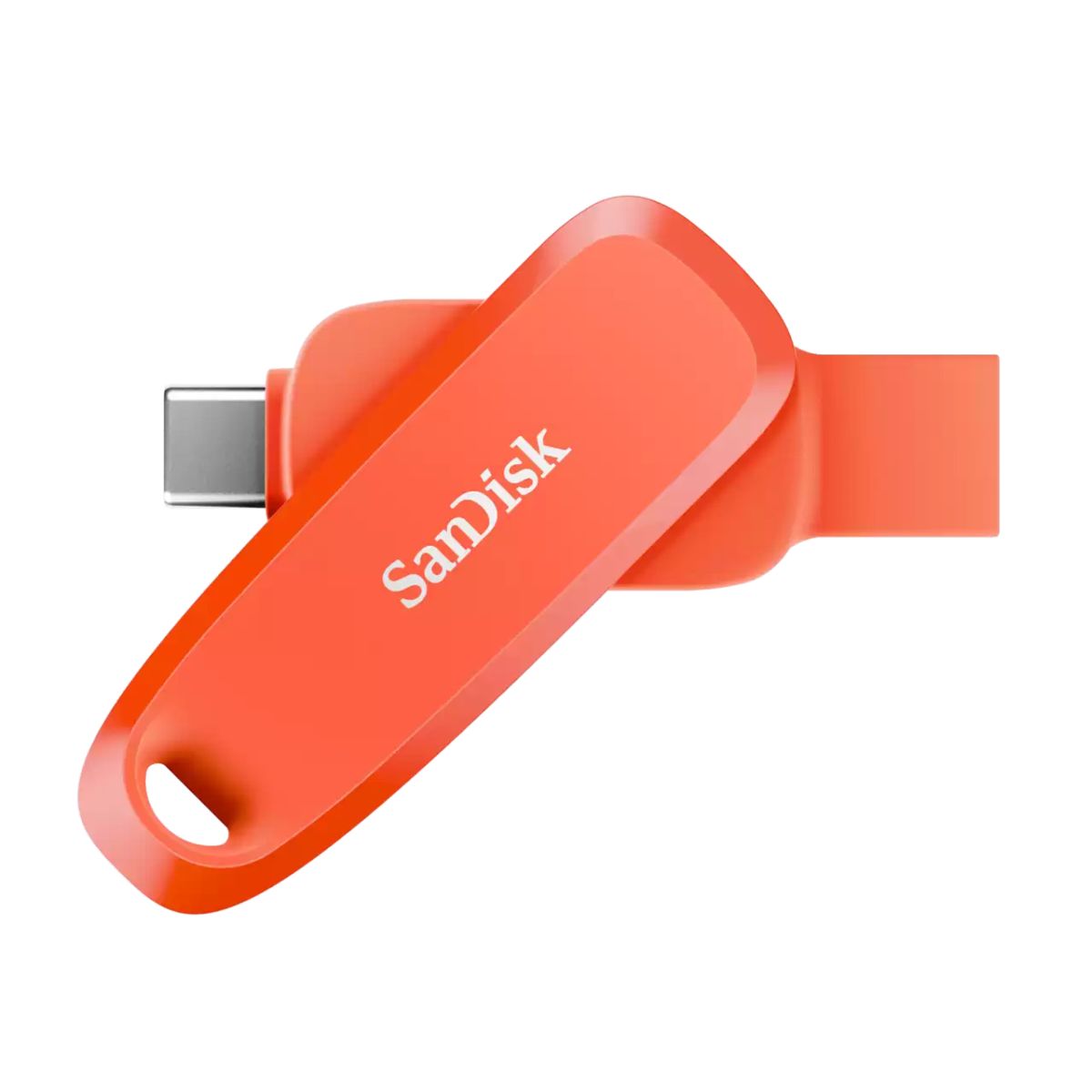 SanDisk Phone Drive for Android Nasturium Orange Front- Zoom Image