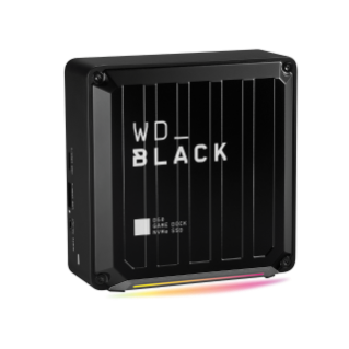 WD Black D50 Game Dock NVMe Thunderbolt 3 SSD Front 