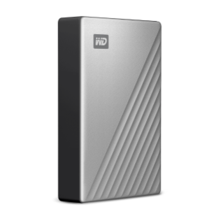 My Passport Ultra for Mac 4TB Silver Left